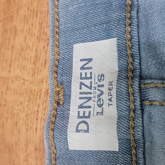 Levis Denizon Taper Distressed Jeans Size 12 - Picture 7 of 12